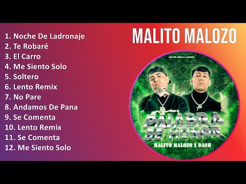 Malito Malozo 2024 MIX Nuevas Canciones - Noche De Ladronaje, Te Robaré, El Carro, Me Siento Solo