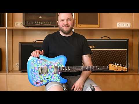 Fender Custom Shop Telecaster 1972 Thinline HREL Blue Flower Bild 19