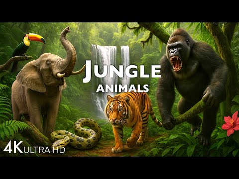 JUNGLE ANIMAL DISCOVERY / 60FPS 4K ULTRA HD #4K #ANIMALS