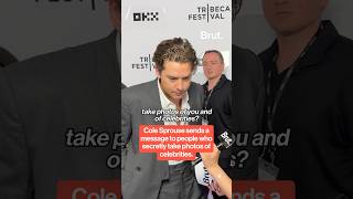 Cole Sprouse sends a message to people who secretly take photos of celebrities.