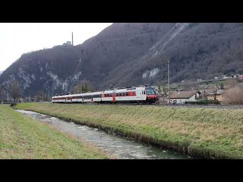 Train RegionAlps 6118 aux Evouettes le 14.01.2023