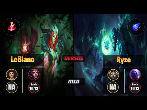 Nisqy LEBLANC (Mid) [Electrocute] VS RYZE - Challenger NA Patch 10.13
