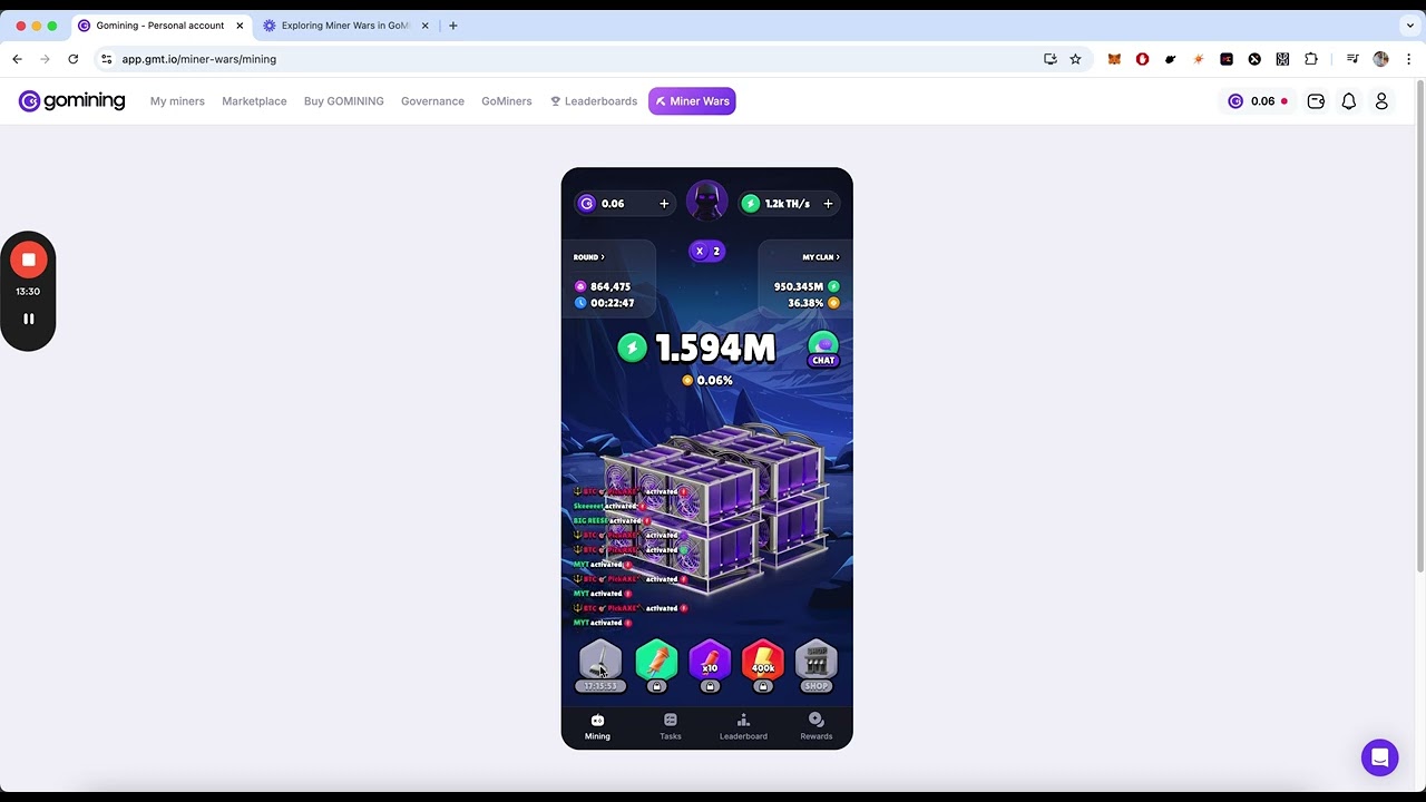 Gomining: An overview of Miner Wars (October 2024)