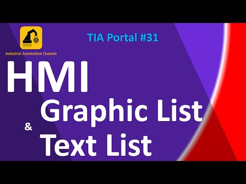 How to Use Graphic & Text Lists in TIA Portal (Siemens HMI)  | Tutorial #31