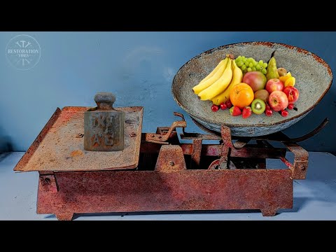 Antique Kitchen Scales Restoration - Restoration ASMR 