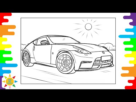 Nissan 350Z  Coloring Page | Car Nissan 350Z  Coloring | Cartoon - Why We Lose