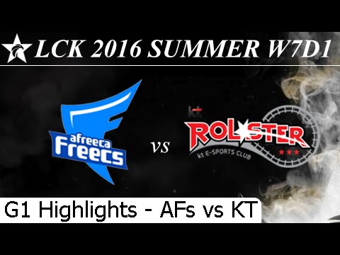 AFs vs KT Game 1 Highlights 04/07/2016 - LCK Summer 2016 W7D1M1 Afreeca Freecs vs KT Rolster