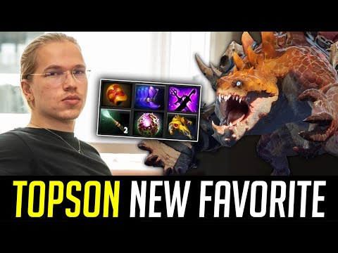 Roaming PRIMAL BEAST Looks Like - TOPSON's New Favorite Hero DOTA 2