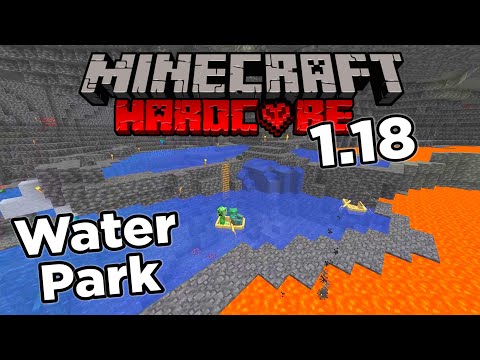 Minecraft 1.18 Hardcore Survival - Ep 11 - Cavern Water Park Planning