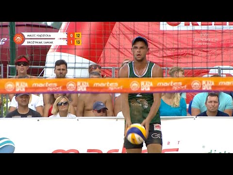 Plaża Open 2018 - Białystok - finał turnieju mężczyzn: Malec/Kądzioła- Brożyniak/Janiak