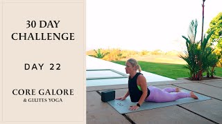 Glute Gains & Core Yoga Workout | 30 Day Yoga Challenge