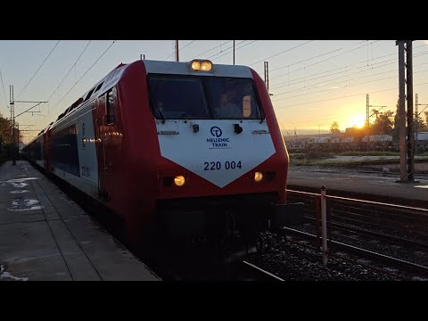 Intercity 51 arrives and departs from Larissa station (Thessaloniki - Athens) 11/11/2025