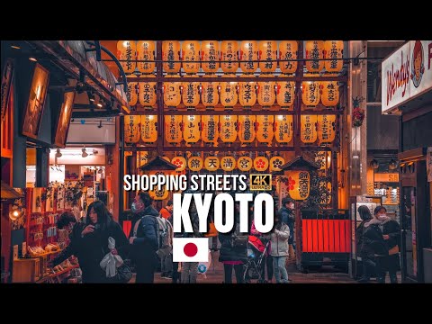 Kyoto, Japan — Shopping Streets Walking Tour【4K】 | Nishiki Market