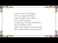 Gary Moore - Wasn't Born in Chicago Lyrics