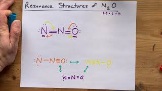 Resonance Structures of N2O (dinitrogen monoxide, nitrous oxide)