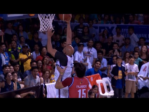 Benjie Paras throws it down with an extra lift from June Mar Fajardo! | PBA All-Star 2019