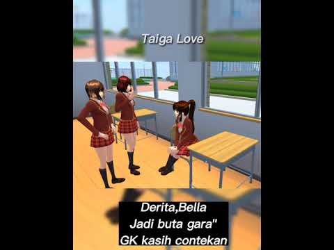 Derita Bella jadi buta gara"GK kasih contekan #sakuraschoolsimulator #drama #sad