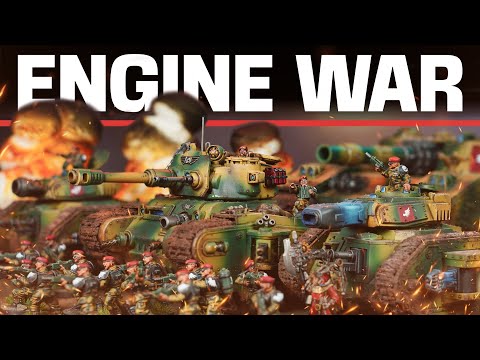 ENGINE WAR!! Astra Militarum vs Chaos Space Marines 3,000 points | Warhammer 40k Battle Report