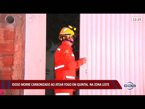 Idoso morre carbonizado após tocar fogo no quintal e causar incêndio doméstico 15 07 2021