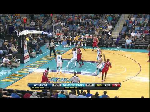 Josh Smith highlights vs New Orleans Hornets - 23 pts, 13 reb, 7 ast, 4 blk, 3 stl