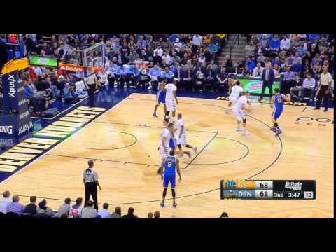 Andrew Bogut's errant pass to Nikola Jokic's face | Warriors v Nuggets 13 Jan 2016