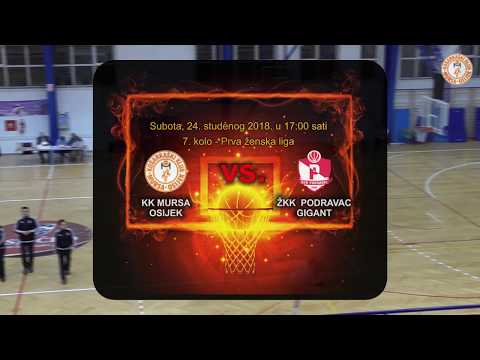 KK Mursa - ŽKK Podravac Gigant 46:62