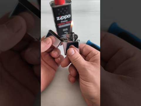 How to Refill a Zippo Gasoline Lighter #zippo #lighter #tutorial #howto