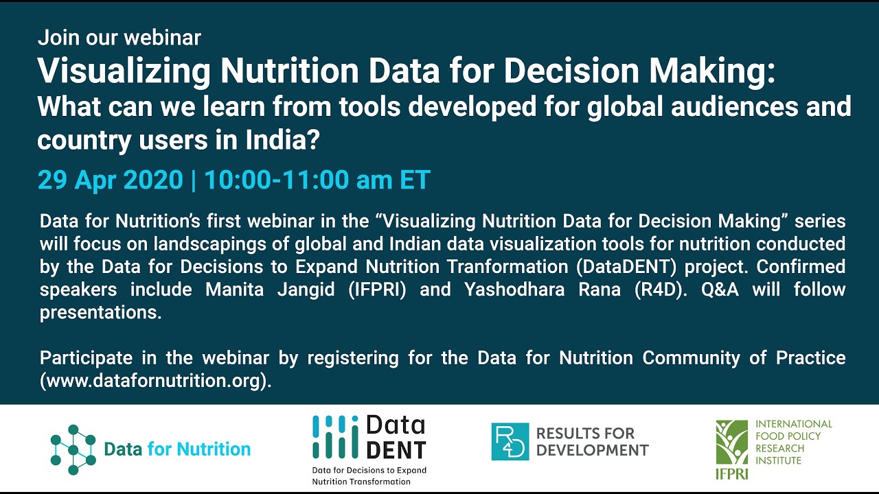 Visualizing Nutrition Data for Decision Making