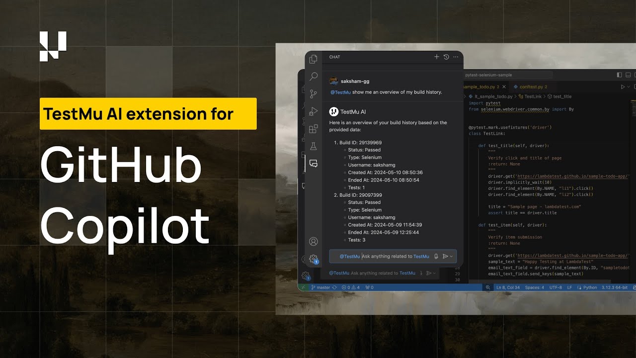 Introducing the TestMu AI extension for GitHub Copilot