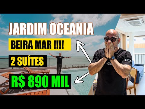 Apartamento à venda, Porteira fechada, 2 suítes beira mar, 54m² no Jardim Oceania | João Pessoa - PB