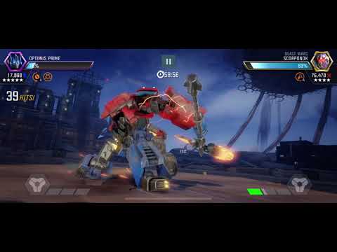Transformers Forged to Fight Maxed out OG Prime vs AM D100 Scorponok under 100 hits