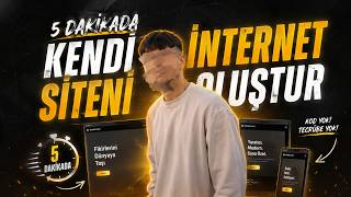 5 dakikada kendi internet siteni oluştur ve yayınla