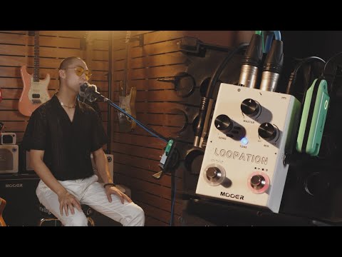 Пример работы педали Mooer Loopation