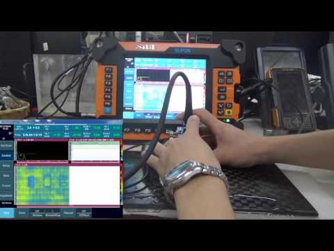 Phased Array Flaw Detector SUPOR inspects aircraft composite material