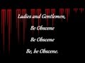 Marilyn Manson - mOBSCENE (Lyrics) 