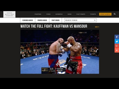Kauffman vs Mansour FULL FIGHT PREVIEW: March 17, 2017 - PBC on Bounce