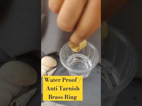 Golden handmade brass rings, free size (adjustable)