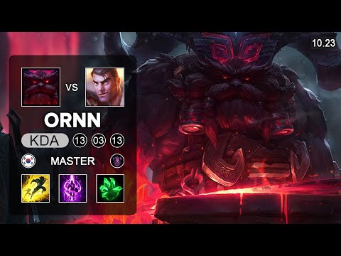 Ornn vs Jayce Top - KR Master Patch 10.23