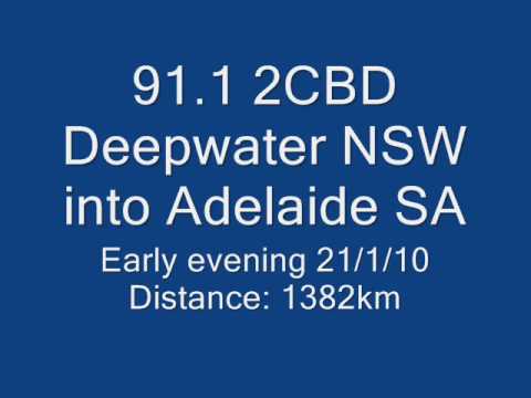FM DX - 2CBD Deepwater NSW into Adelaide SA
