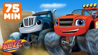 Blaze and the Monster Machines Ultimate RACES! 🚗💨 | 75 Minutes | Blaze and the Monster Machines