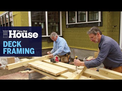 How to Frame a Simple Deck | This Old House
