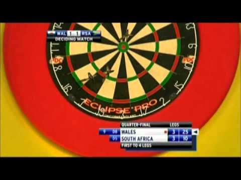 Devon Petersen miscount South Afric v Wales 04 Feb 2012 PDC World Cup