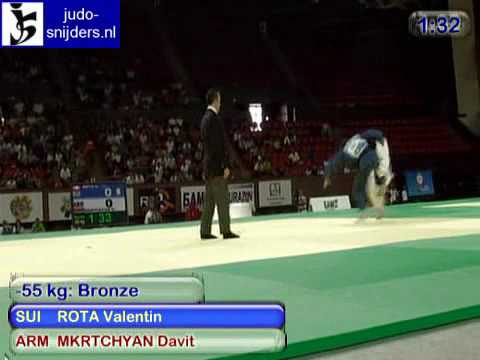 Judo 2009 Yerevan: Valentin (SUI) - Mkrtchyan (ARM) [-55kg].