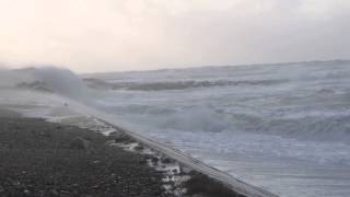 preview picture of video 'Storm Egon waves'