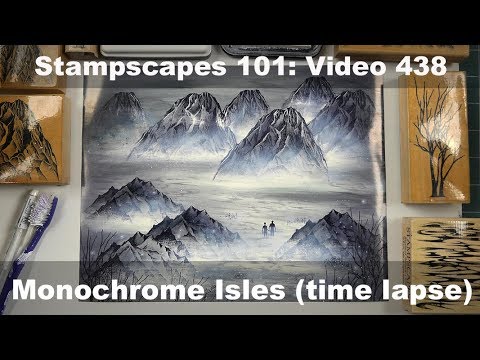 Stampscapes 101: Video 438 Monochrome Isles (time lapse)