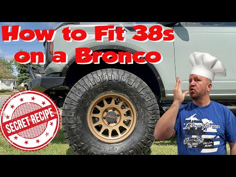 How to fit 38s on a new Ford Bronco!!!!