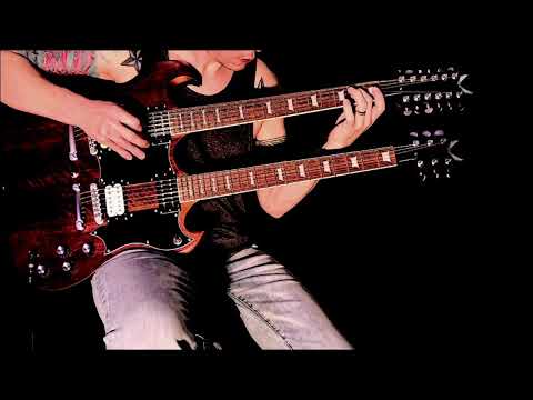 Dean Gran Sport Double Neck Worn Brown image 6