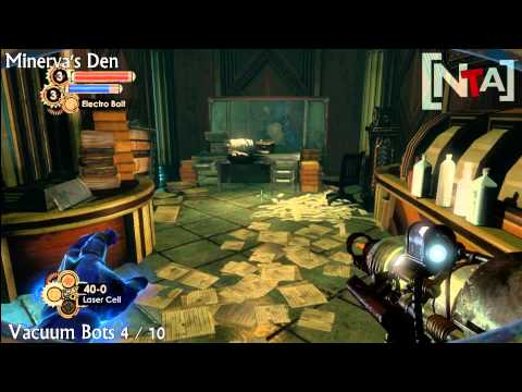 Bioshock 2 - Minerva's Den DLC - Vacuum bots Achievement Guide + spitfire Location