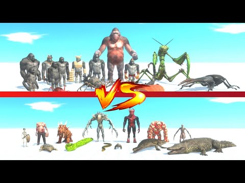 INFERNALS + REPTILES VS PRIMATES + INVERTEBRATES  - ANIMAL REVOLT BATTLE SIMULATOR