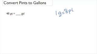 Convert Pints to Gallons